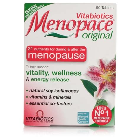 vitabiotics menopace tablets 90 menopause relief chemist direct