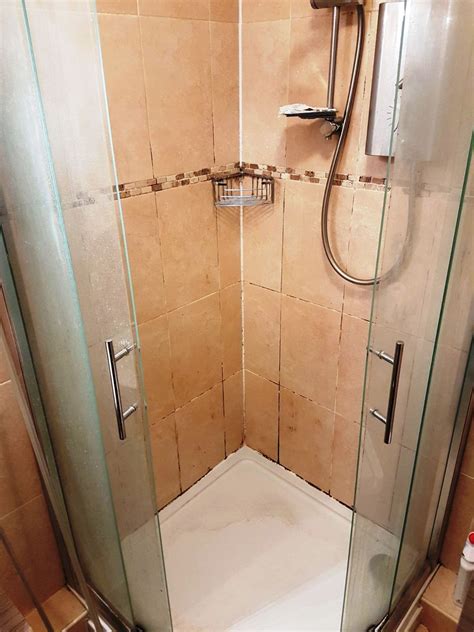 Mouldy Ceramic Tiled Shower Renovated in Uxbridge | Tile Cleaners | Tile Cleaning