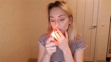 Heather Two Cigarettes In Minutes Smoking Girls Channel Youtube
