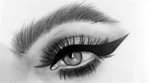 How To Draw A Perfect Eye With Eyeliner Youtube