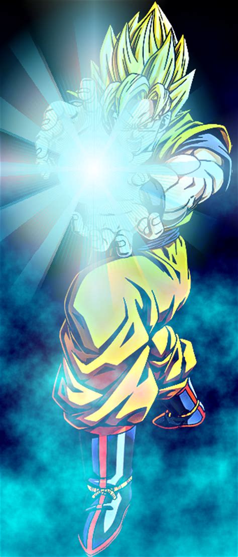 Goku Kamehameha By Elitesaiyanwarrior On Deviantart