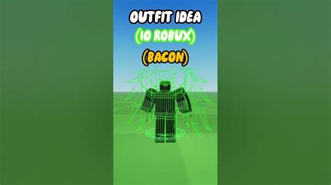 Roblox Bacon Outfit Idea For 10 Robux🤑 Youtube