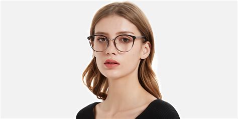 Women S Full Frame Mixed Material Eyeglasses