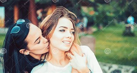 Love And Desire Lesbian Couple In Love Lesbian Women With Sensual