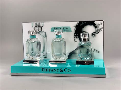 Tiffany Trio Perfume Display With Custom Graphic Perfume Display