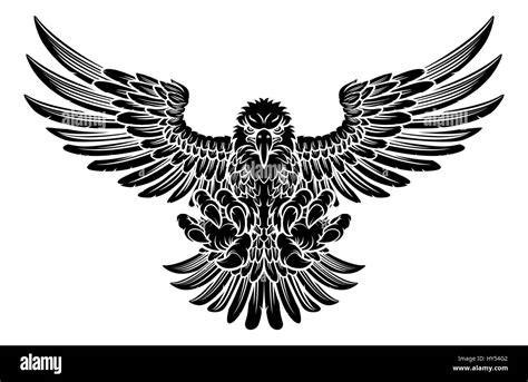 Eagle With Wings Spread Logo