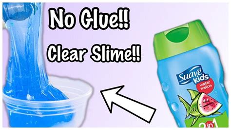 No Glue Clear Slime New Way How To Make Easy No Glue Or Activator