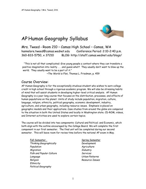 Ap Human Geography Worksheet Answers