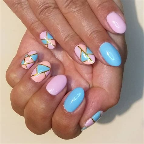 70 Geometric Pattern Nail Designs That You Will Love To Try Blurmark