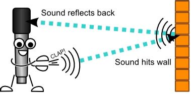 Echo sounding is a type of sonar used to determine the depth of water by transmitting acoustic waves into water. Echo | Mini Physics - Learn Physics Online