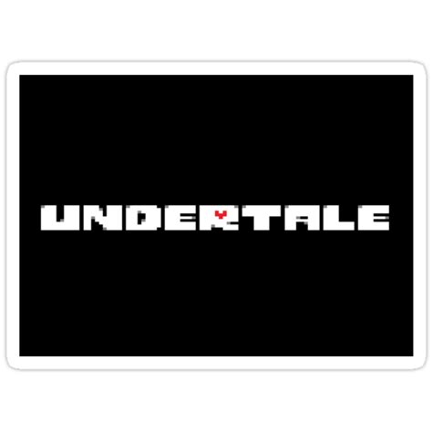 Undertale Logo Stickers By Utopiandesigns Redbubble