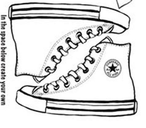 Converse Clipart Colouring Converse Colouring Transparent FREE For