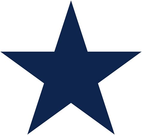 The blue star originally was a solid shape until a white line and blue border was added in 1964. File:Dallas Cowboys old logo.svg - Wikipedia