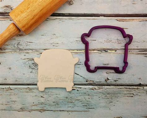 Groovy Van Or Bus Cookie Cutter And Fondant Cutter And Clay Cutter