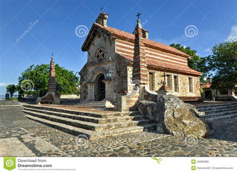St Stanislaus Church Altos De Chavon La Romana Dominican Re Stock