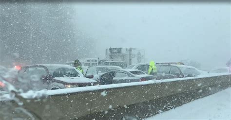 Multiple Wintry Weather Related Crashes Impact Northeast Ohios Major