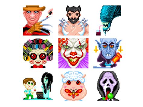 Horror Pixel Art By Julia Grishko On Dribbble