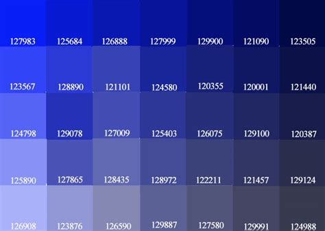 Exceline Paints Bluepurple Color Palette