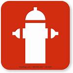 Hydrant Fire Symbol Nfpa 170 Sign 2524