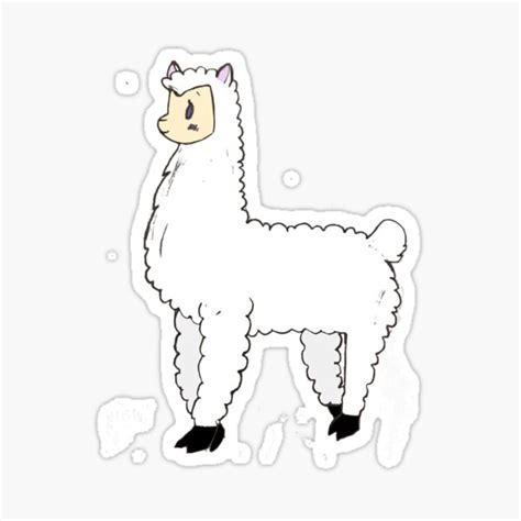 Llama Sticker For Sale By Exoticnerdprod Redbubble