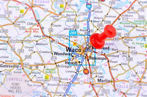 Map Of Waco Texas And Surrounding Cities Topographic Map World