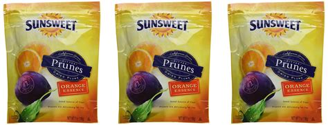 Sunsweet Amazn Prunes Pitted Orange Essence 6oz Pack Of 3 Amazon
