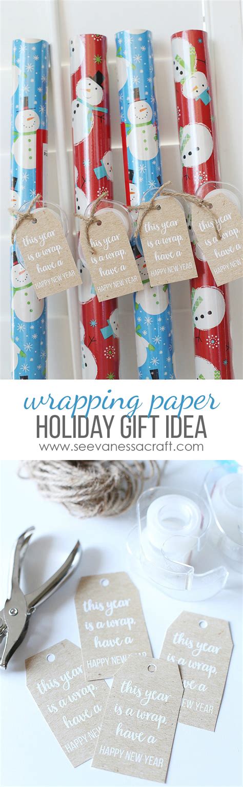 Christmas Holiday Wrapping Paper T Idea See Vanessa Craft