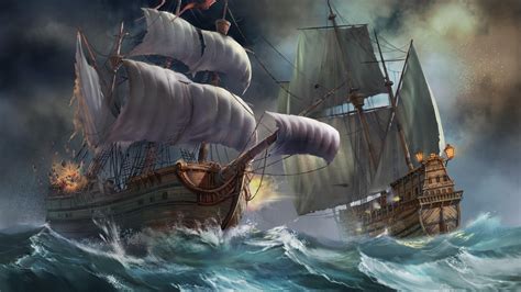 Ships In A Storm Pirates Wallpaper 39057316 Fanpop