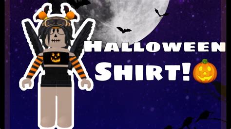 Making A Halloween Shirt🎃 Roblox Youtube