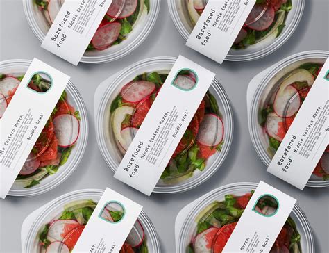 A Label Design As Bare And Whole As Their Food Dieline Design