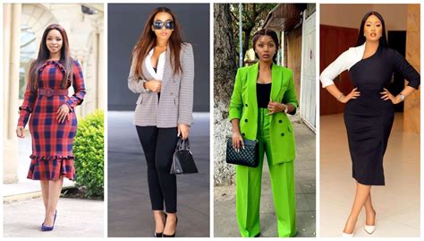 Ladies Check Out These Exquisite Cooperate Outfits You Can Rock To