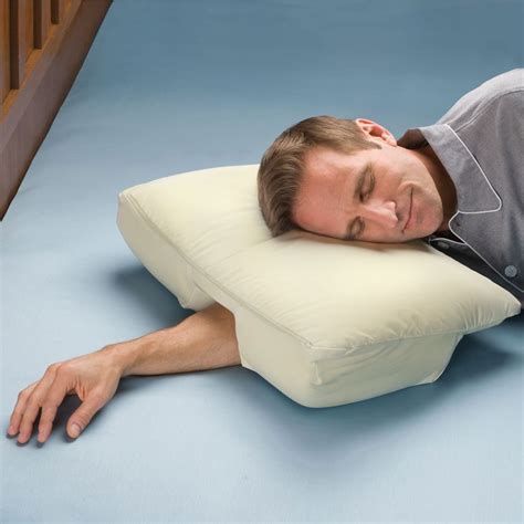 This is one of the best therapeutic pillows for side sleepers. Arm Sleeper's Pillow - The Green Head