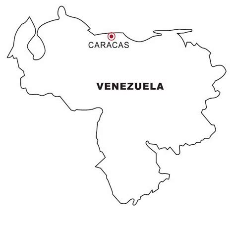 Map Of Venezuela To Color Color Area