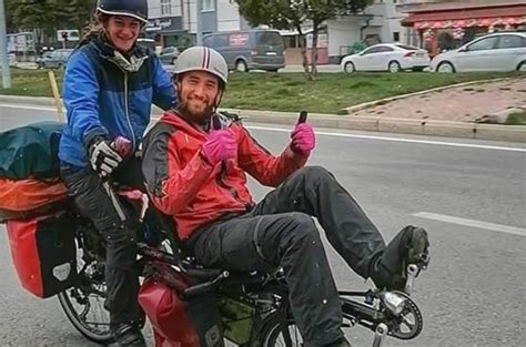 Tandem bisikletiyle Avrupa turuna çıkan Fransız çift Konya da mola