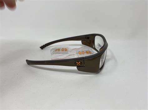 uvex sw07 60 13 127 titmus 166 f eyeglasses safety w extra nose pad brown j699 ebay