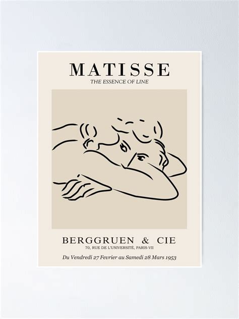 Henri Matisse Line Drawing Of Woman Essense Of Line Poster By