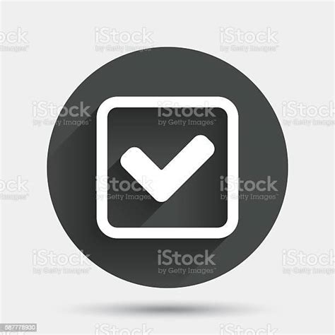 Check Mark Sign Icon Yes Square Symbol Stock Illustration Download