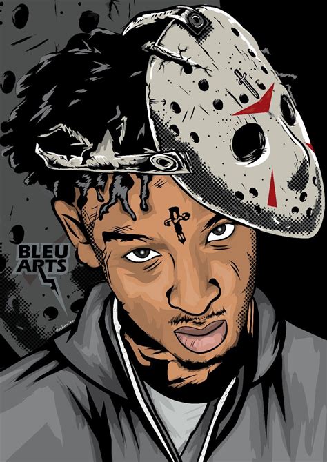 21 Savage Drawing Newstrenscoloring