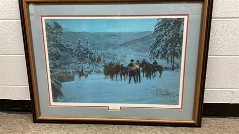 Mort Kunstler Framed Print ‘confederate Winter Live And Online