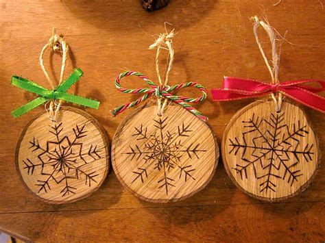 Wood Burned Snowflake Christmas Ornaments By Ruffledandrustic 1000