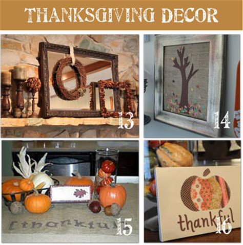 So halloween has ended and christmas is coming up quick. 16 Frugal Thanksgiving Decorating Ideas - Tip Junkie