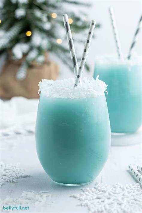 This fun, winter cocktail is easy and delicious! Jack Frost Winter Cocktail - Belly Full