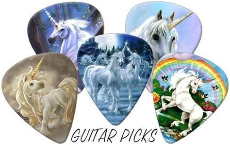 Unicorns Full Colour Premium Guitar Picks X 5 Medium 071 Find Out More About The Great