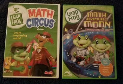 Leapfrog Math Circus Adventure To The Moon Dvd Lot Count Sorting Add
