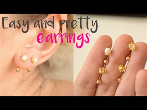 How To Make The Easiest Wire Earrings In The World And The Prettiest