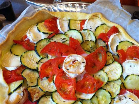 Tarte au chèvre tomates courgettes Recette de tarte au chèvre