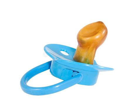 Blue Baby S Dummy Stock Photo Image Of Breast Plastic