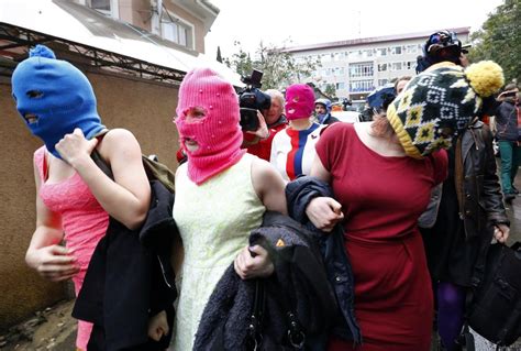 Members Of Pussy Riot Attacked By Cossacks In Sochi With