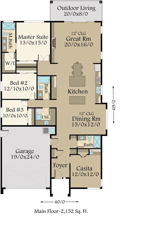 Universal Casita House Plan 61custom Contemporary Modern House Plans