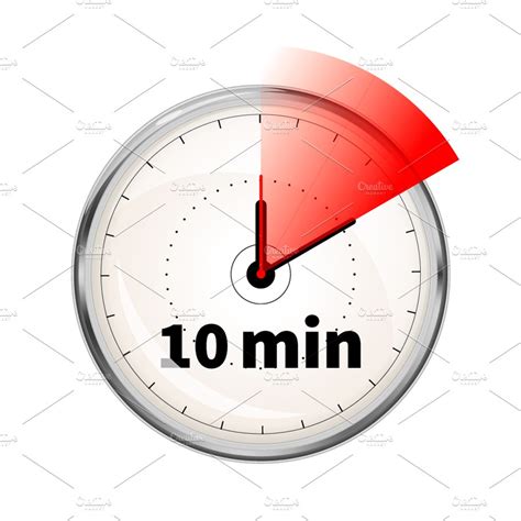 10 Minutes Timer Icon Custom Designed Graphic Objects ~ Creative Market